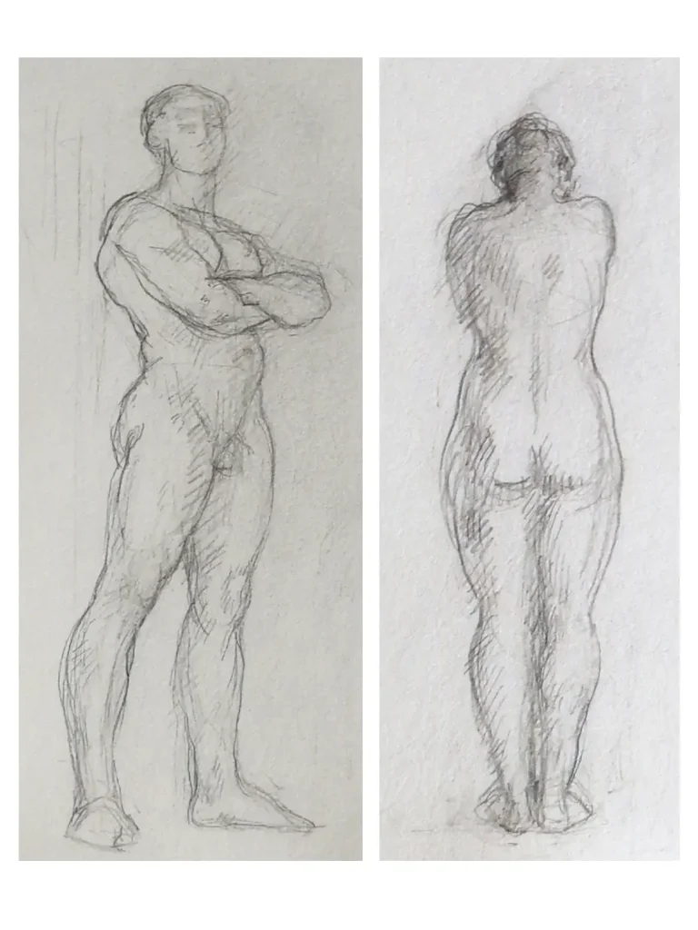 Etudes pour sculpture – Edith Lafay, Dessin Edith Lafay, Dessin - Etudes pour sculpture