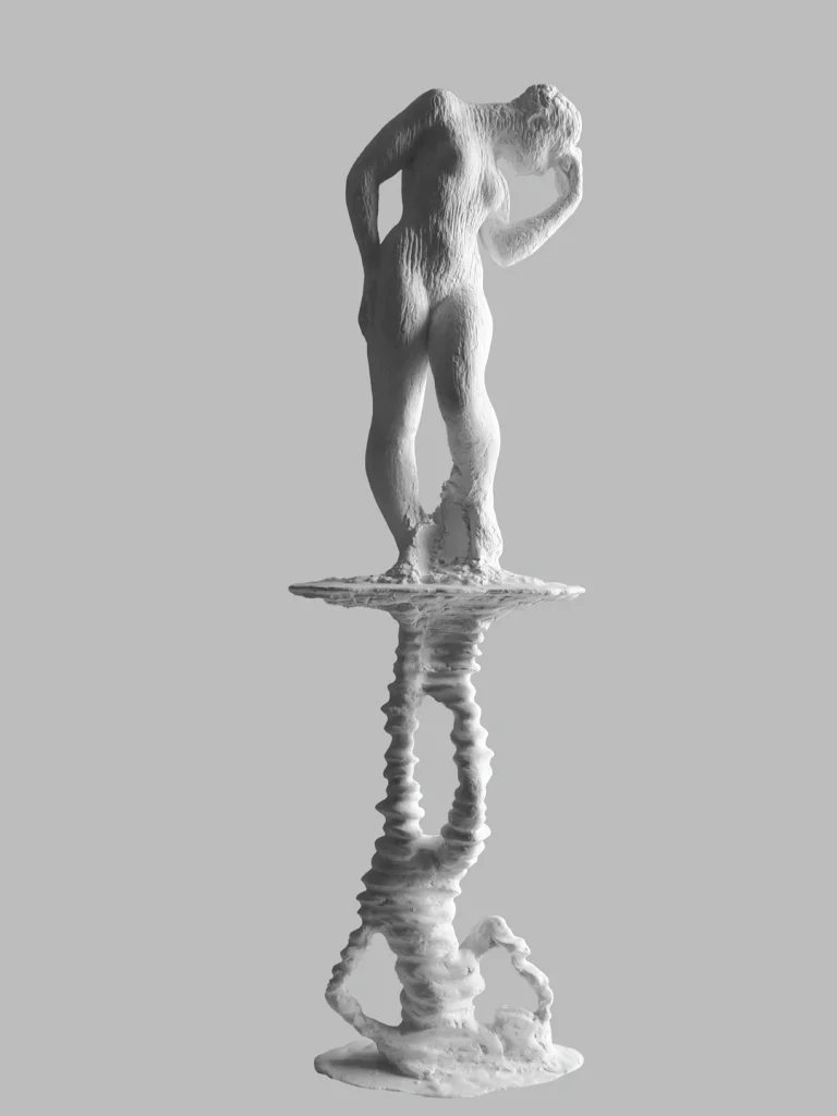 La Moivre, plâtre – Edith Lafay sculpture Edith Lafay sculpture - La Moivre, plâtre
