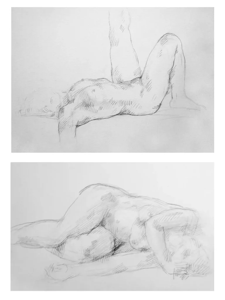 Allongées – Edith lafay, Dessin Allongées - Edith lafay, Dessin