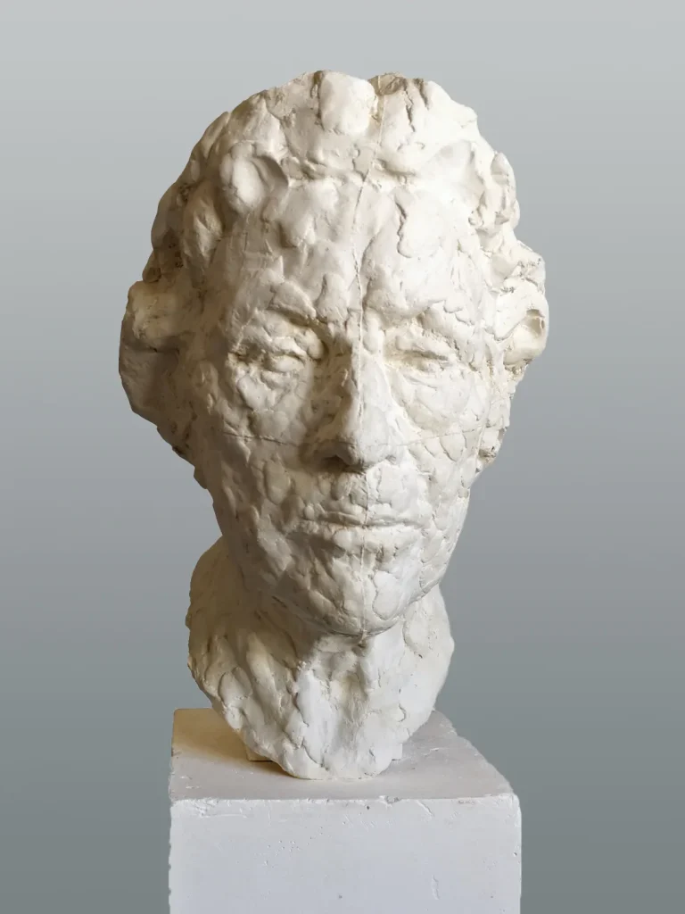 Ma grand-mère, 1980, plâtre – Edith Lafay sculpture, Buste Ma grand-mère, 1980, plâtre - Edith Lafay sculpture, Buste